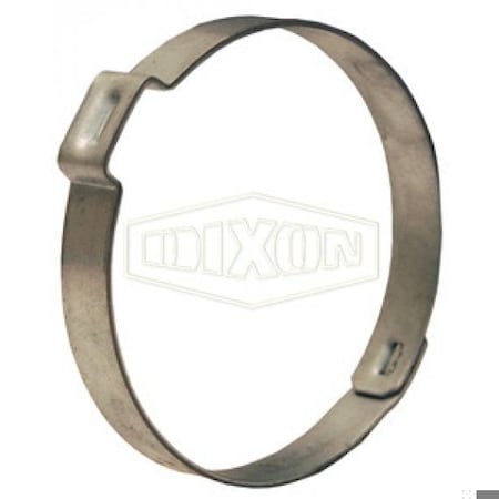 Dixon Single Ear Pinch-On Clamp, 15/16 in Nominal, 0.839 Closed dia x 0.949 Open dia x 0.03 in Thick, Stee 241